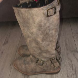 Nine West Leather Moto boots